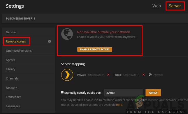 Cách khắc phục lỗi Plex Remote Access không hoạt động
