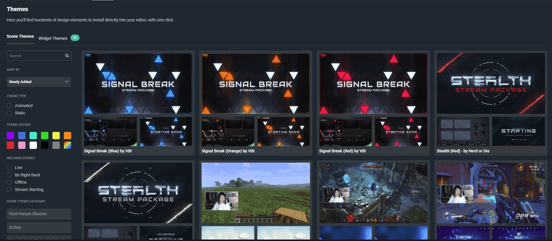 Cách phát trực tuyến và áp dụng Widgets bằng Streamlabs OBS
