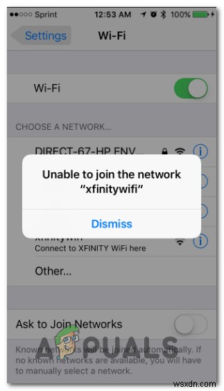 Cách khắc phục Xfinity Wi-Fi HotSpot không hoạt động