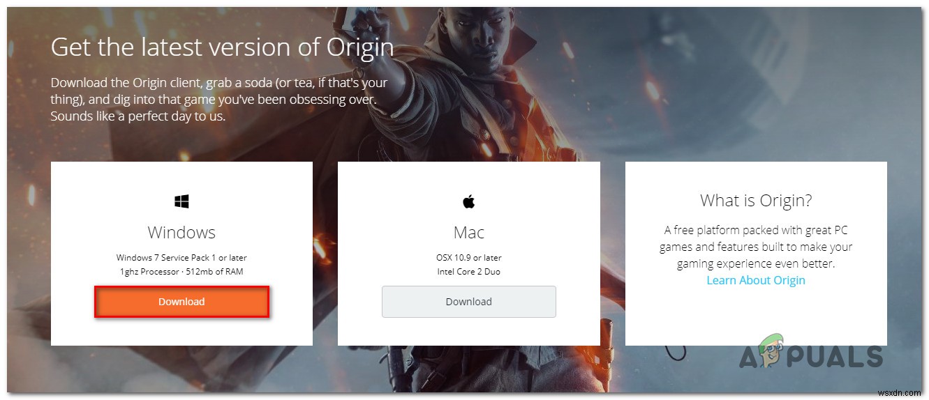 Cách khắc phục Origin Encountered an Issue Loading this Page
