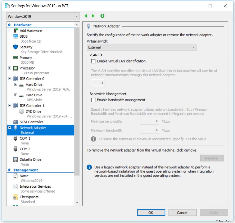 Khắc phục: Không thể tạo Hyper-V 2019 Virtual Switch (Lỗi 0x80070002)