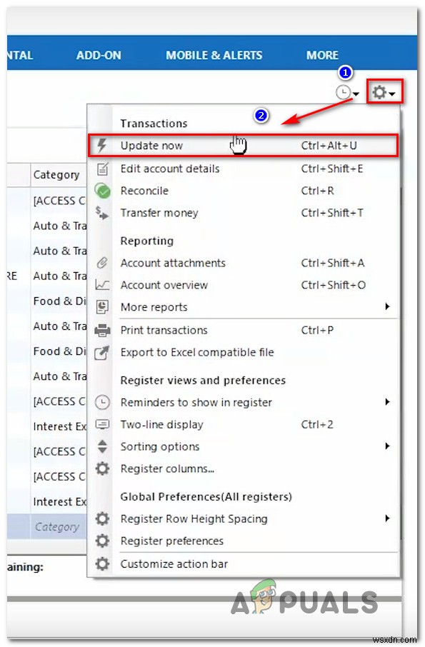 Cách khắc phục lỗi Quicken CC-502