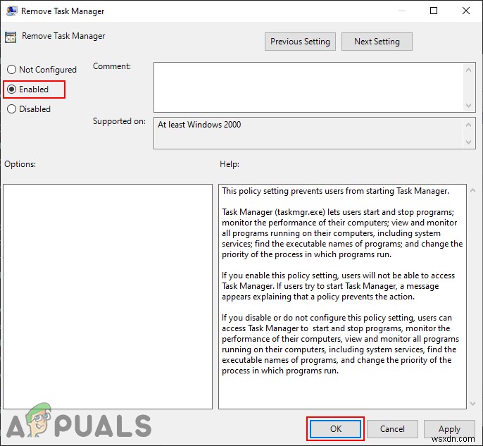 Cách tắt Task Manager cho người dùng chuẩn (Standard User)
