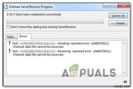 Cách khắc phục lỗi 0x80070021