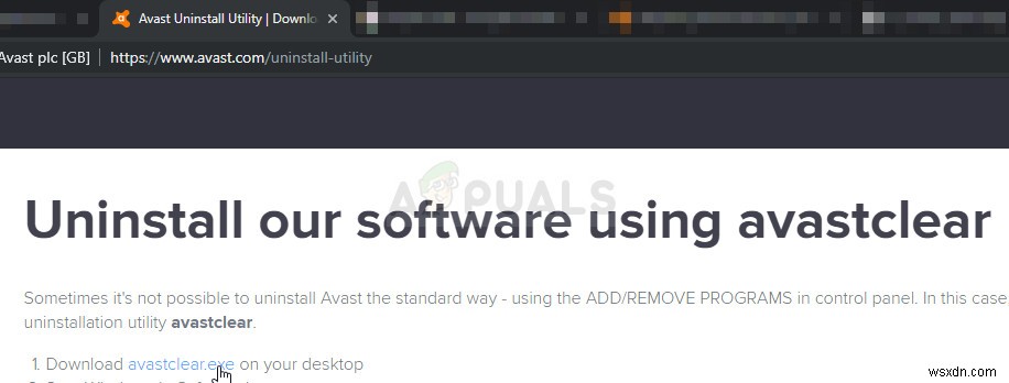 Khắc phục: Lỗi AvastUI.exe Entry Point not Found (Điểm nhập không tìm thấy)