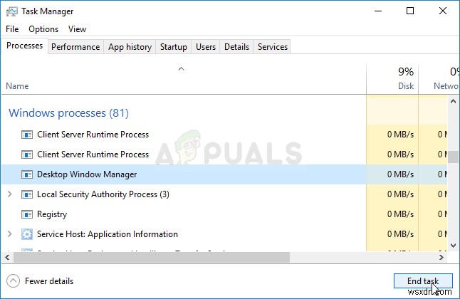 Sửa lỗi:  Microsoft Windows not Responding  (Windows không phản hồi)