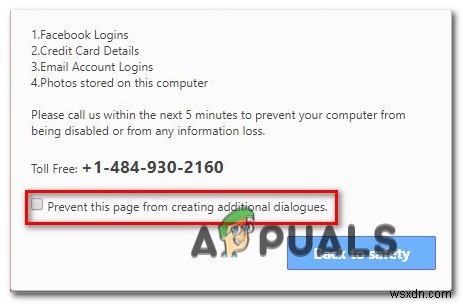 Sửa lỗi: Cảnh báo giả  Windows Defender Alert: Zeus Virus Detected 