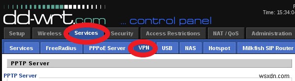 Cách thiết lập VPN trên Router DD-WRT