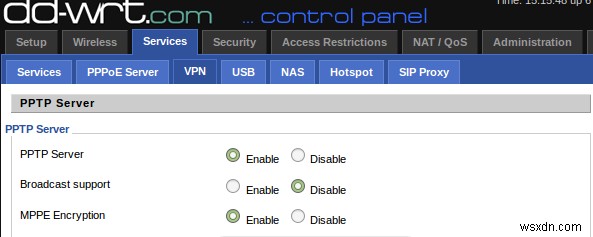 Cách thiết lập VPN trên Router DD-WRT