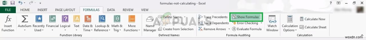 Sửa lỗi: Công thức Excel không tự động cập nhật