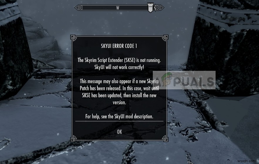 Khắc phục: Lỗi SKYUI Error Code 1