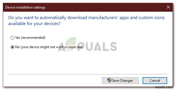 Khắc phục: Cài đặt phần cứng của bạn đã thay đổi trên Windows 10