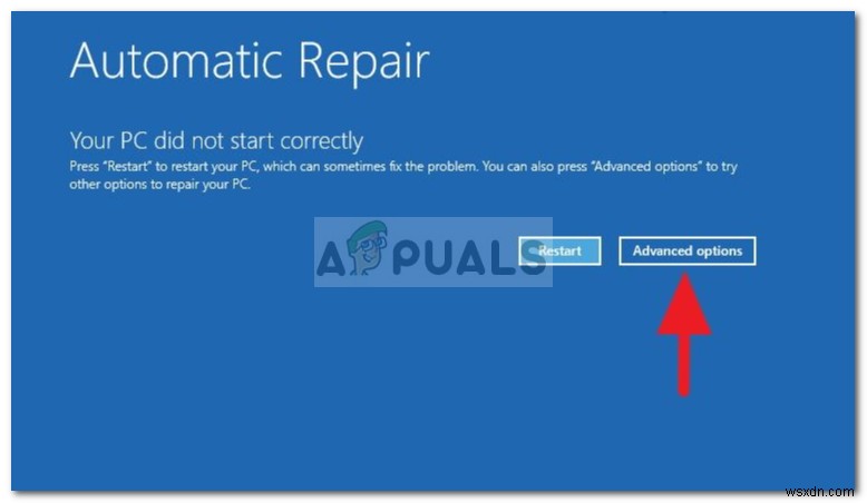 Khắc phục: Automatic Repair  Máy tính của bạn không khởi động đúng 