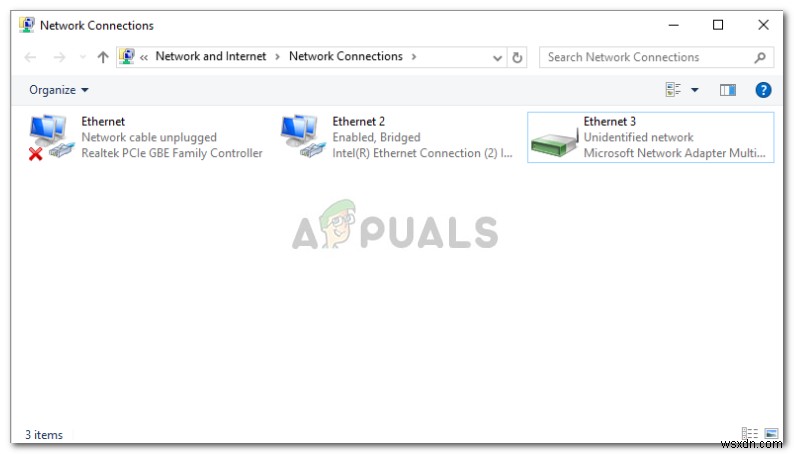 Khắc phục: Ethernet Mạng không xác định trên Windows 10