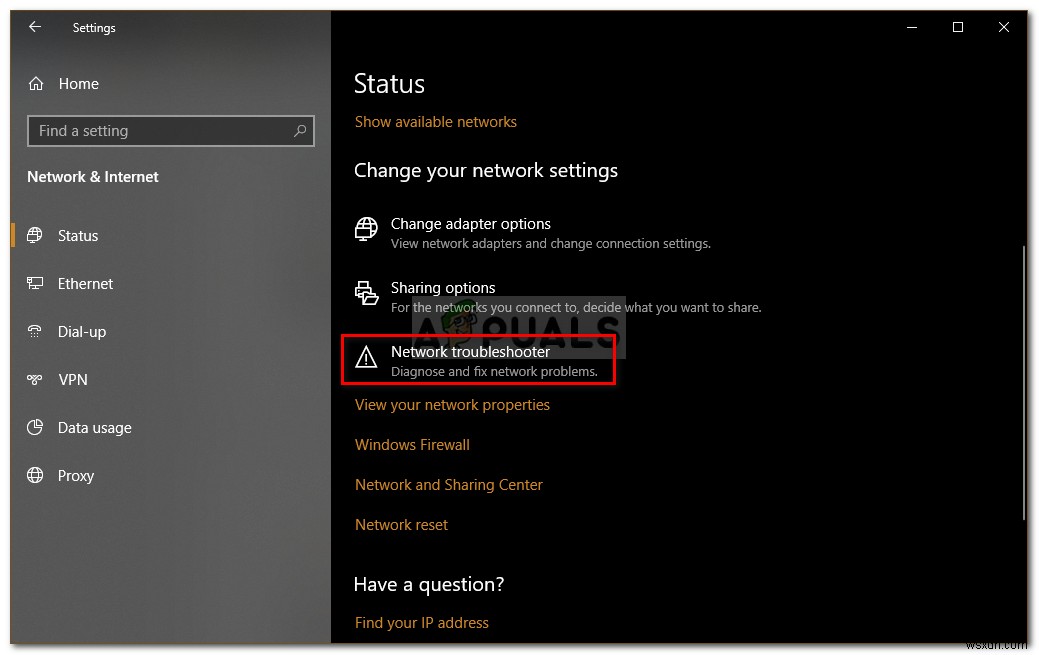 Khắc phục: Ethernet Mạng không xác định trên Windows 10