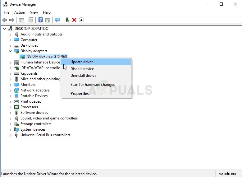 Khắc phục:  The graphics driver could not find compatible graphics hardware  (NVIDIA)