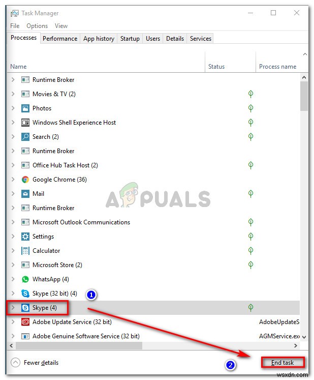 Khắc phục:  Chúng tôi không thể mở Skype. Bạn đã đăng nhập trên máy tính này 