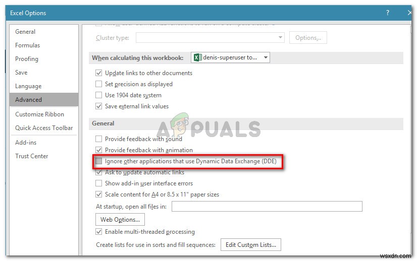 Khắc phục:  Microsoft Excel đang chờ ứng dụng khác hoàn thành hành động OLE 