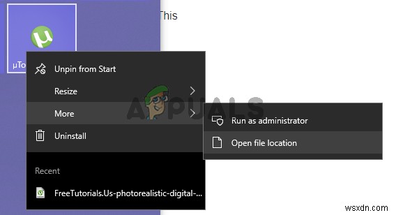 Khắc phục: uTorrent báo Access is denied (write to disk)