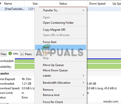 Khắc phục: uTorrent báo Access is denied (write to disk)
