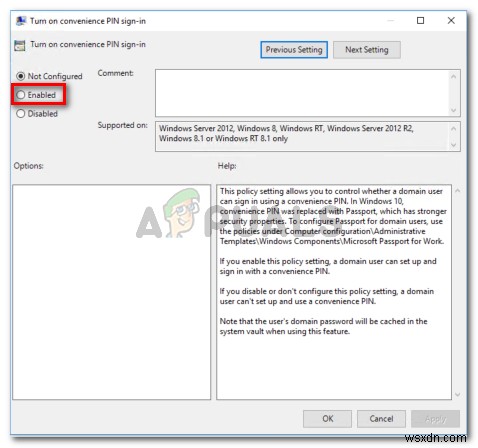 Sửa lỗi  Windows Hello is preventing some options from being shown 