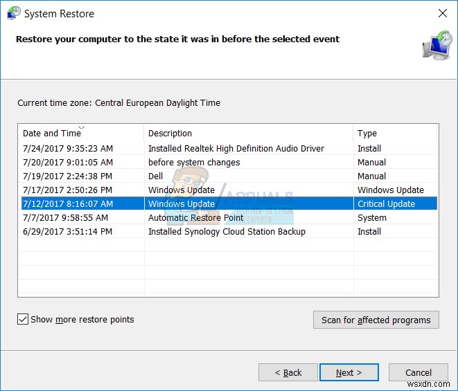 Khắc phục: Kernel Auto Boost Lock Acquisition with Raised IRQL