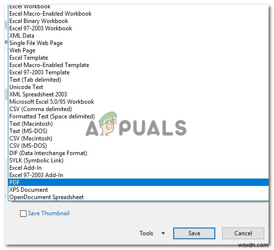 Cách chuyển đổi file hiện có sang PDF