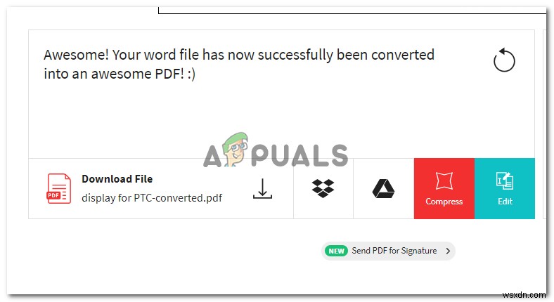 Cách chuyển đổi file hiện có sang PDF