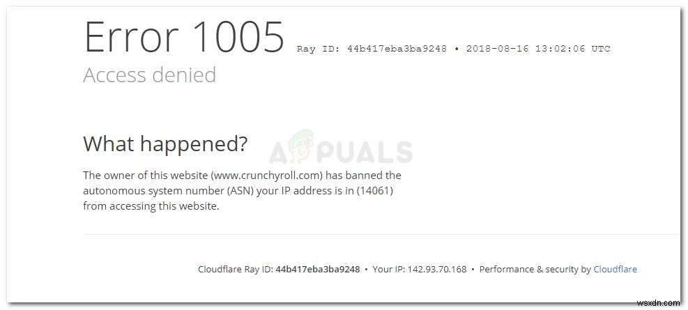 Cách khắc phục lỗi 1005  Access Denied  (Truy cập bị từ chối)