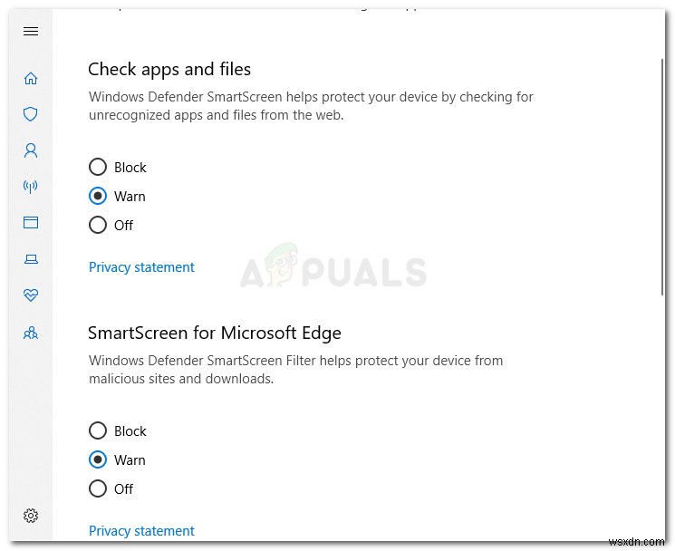 Cách khắc phục lỗi «Windows Smartscreen can t be reached»