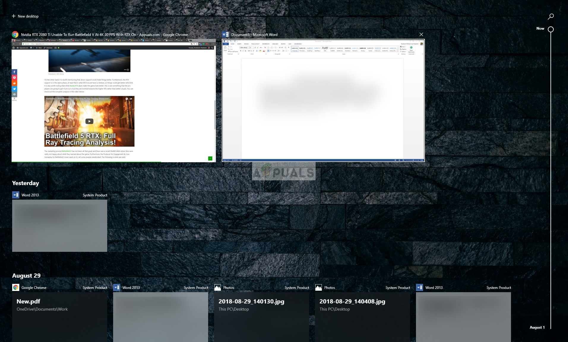 Cách bật Windows Timeline (Dòng thời gian Windows)