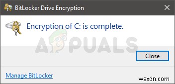 Cách bật/tắt BitLocker cho ổ hệ thống trên Windows 10
