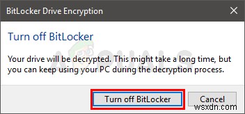 Cách bật/tắt BitLocker cho ổ hệ thống trên Windows 10