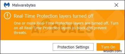 Khắc phục lỗi Malwarebytes Real Time Protection bị tắt tự động