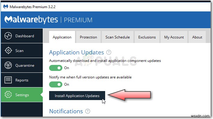 Khắc phục lỗi Malwarebytes Real Time Protection bị tắt tự động