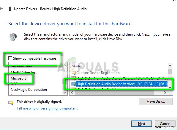 Sửa lỗi: Không có thiết bị phát lại (No Playback Devices) trên Windows 10