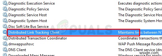 Cách tắt Distributed Link Tracking Client