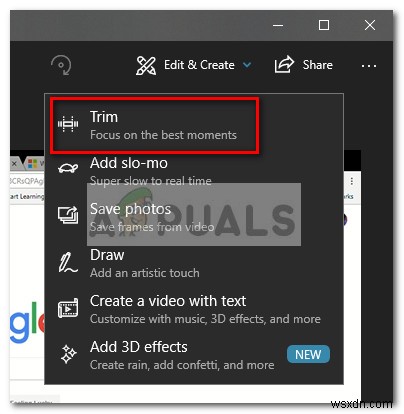 Cách chỉnh sửa và cắt video trên Windows 10