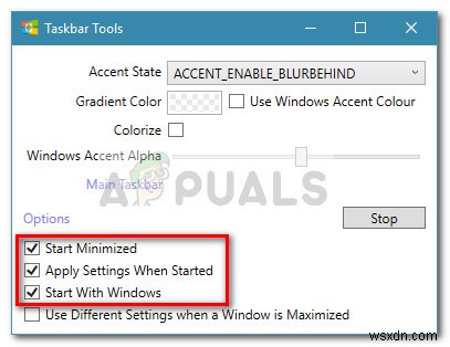 Cách làm Taskbar trong suốt hoặc hoàn toàn透明 trên Windows 10