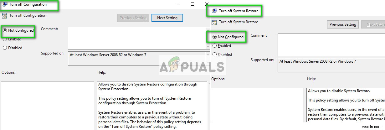 Sửa lỗi: System Restore (Khôi phục hệ thống) không hoạt động