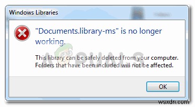 Sửa lỗi: Documents.library-ms không còn hoạt động