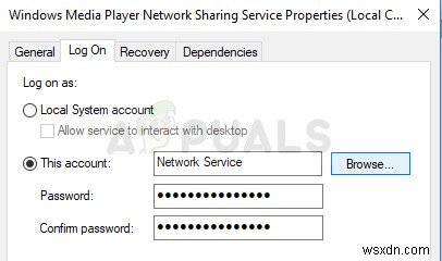 Sửa lỗi: Windows Media Player Server Execution Failed
