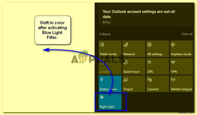 Cách bật bộ lọc ánh sáng xanh (Blue Light Filter) trên Windows 10