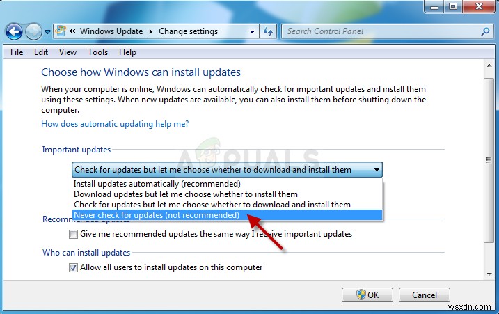 Khắc phục: Lỗi Windows Update mã 80070308