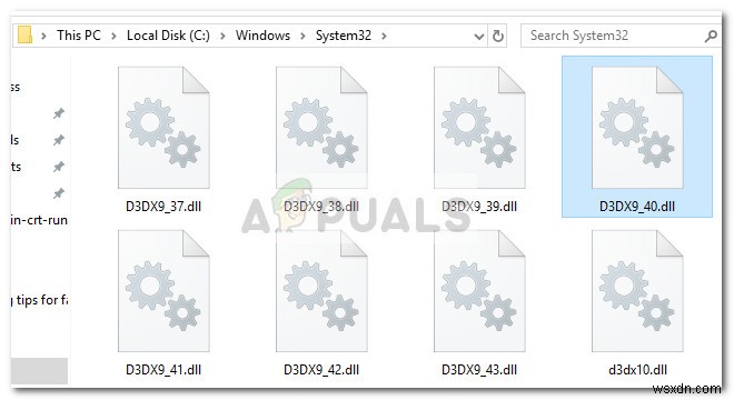 Khắc phục: Lỗi  d3dx9_40.dll is missing or not designed to run on Windows 