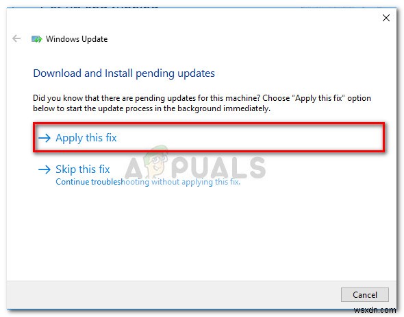 Sửa lỗi: Lỗi Windows Update 0x80240017