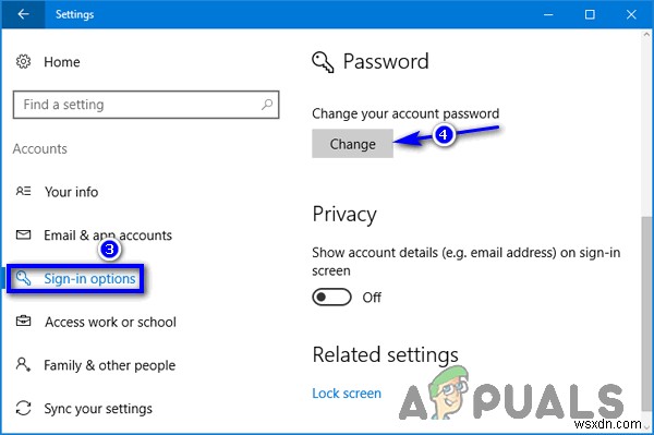 Cách đổi mật khẩu Windows 10