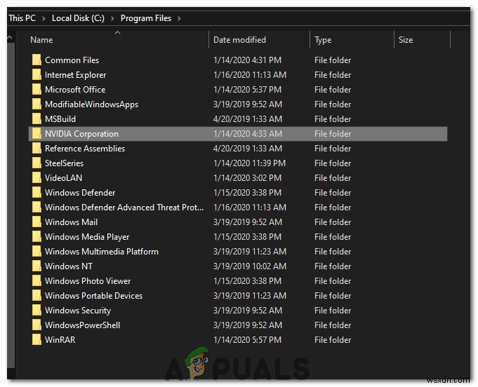 Sửa lỗi: Thiếu Nvidia Control Panel