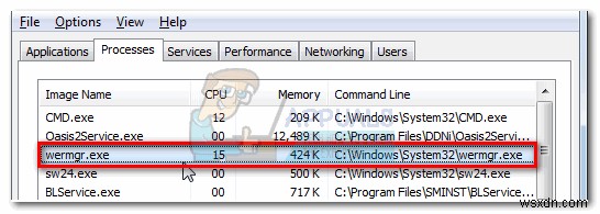 wermgr.exe là gì? Cách khắc phục chiếm dụng CPU và băng thông cao