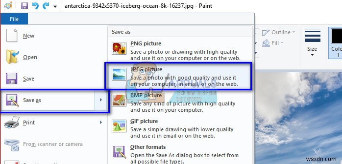 Khắc phục lỗi Photoshop  Could not complete your request because of a problem parsing the JPEG data 